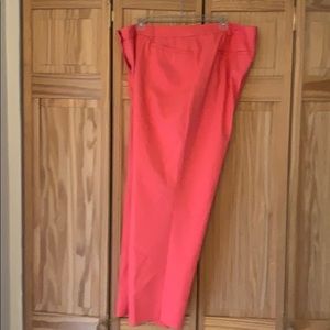 Peach crop pants with top